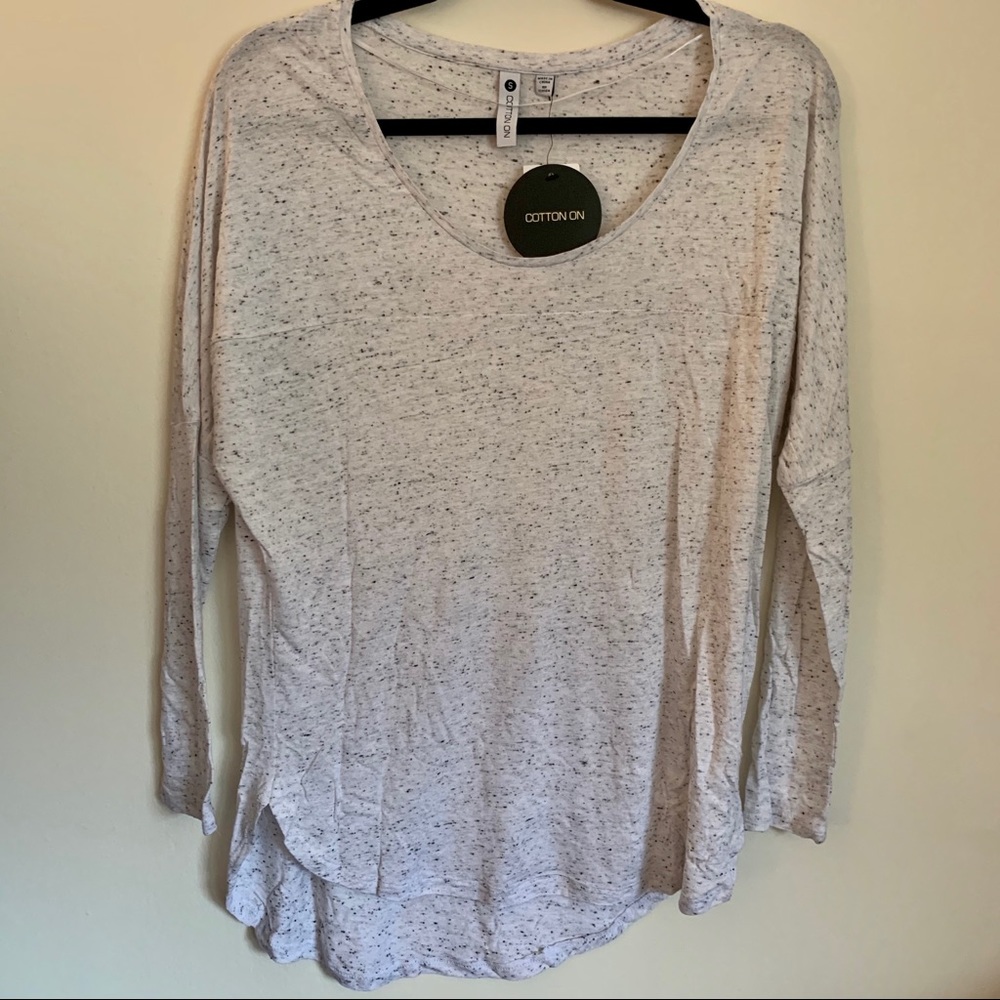 Heather grey long sleeve dolman tshirt